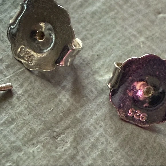 Judith Ripka 925 Sterling Silver CZ Stud Earrings - Picture 4 of 7